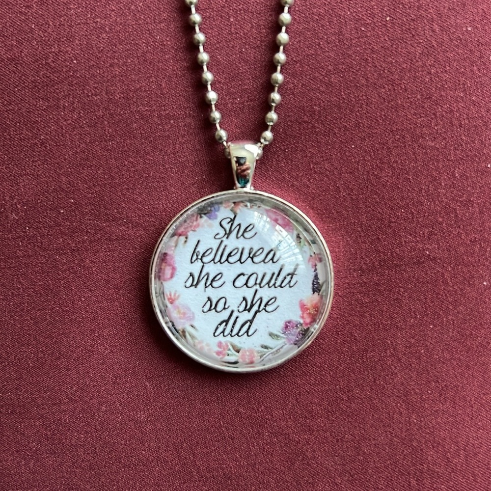 Empowering, inspirational necklace